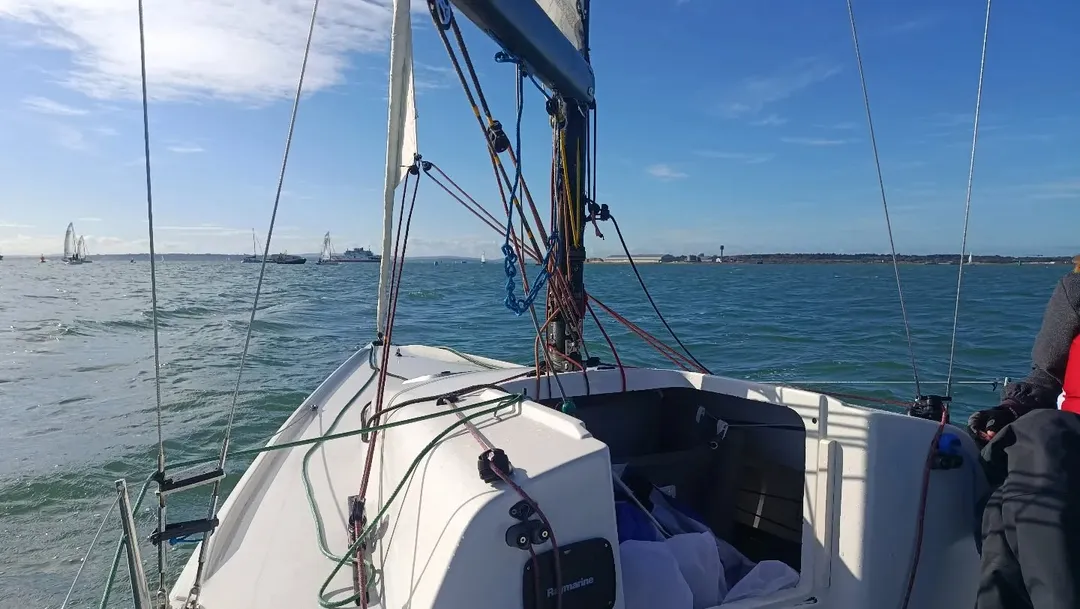 First official race in J70 with @unisotonsailing ! Academy Trophy in the @royalsouthernyc , first event out of 4 in the University Sailing L