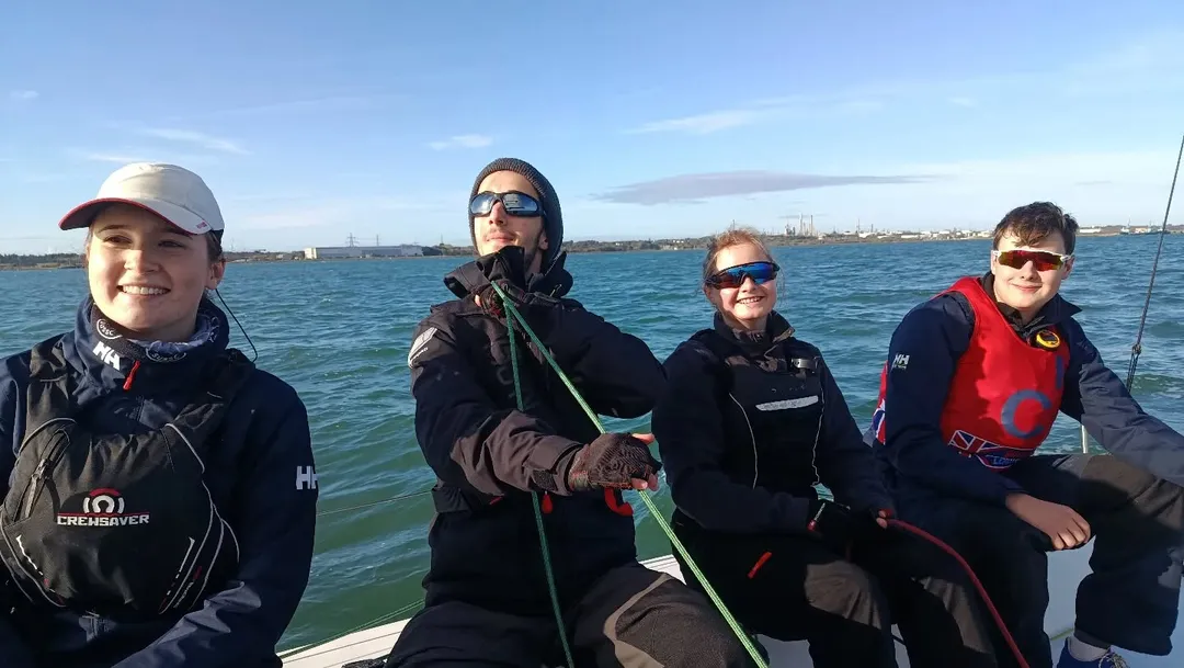 First official race in J70 with @unisotonsailing ! Academy Trophy in the @royalsouthernyc , first event out of 4 in the University Sailing L