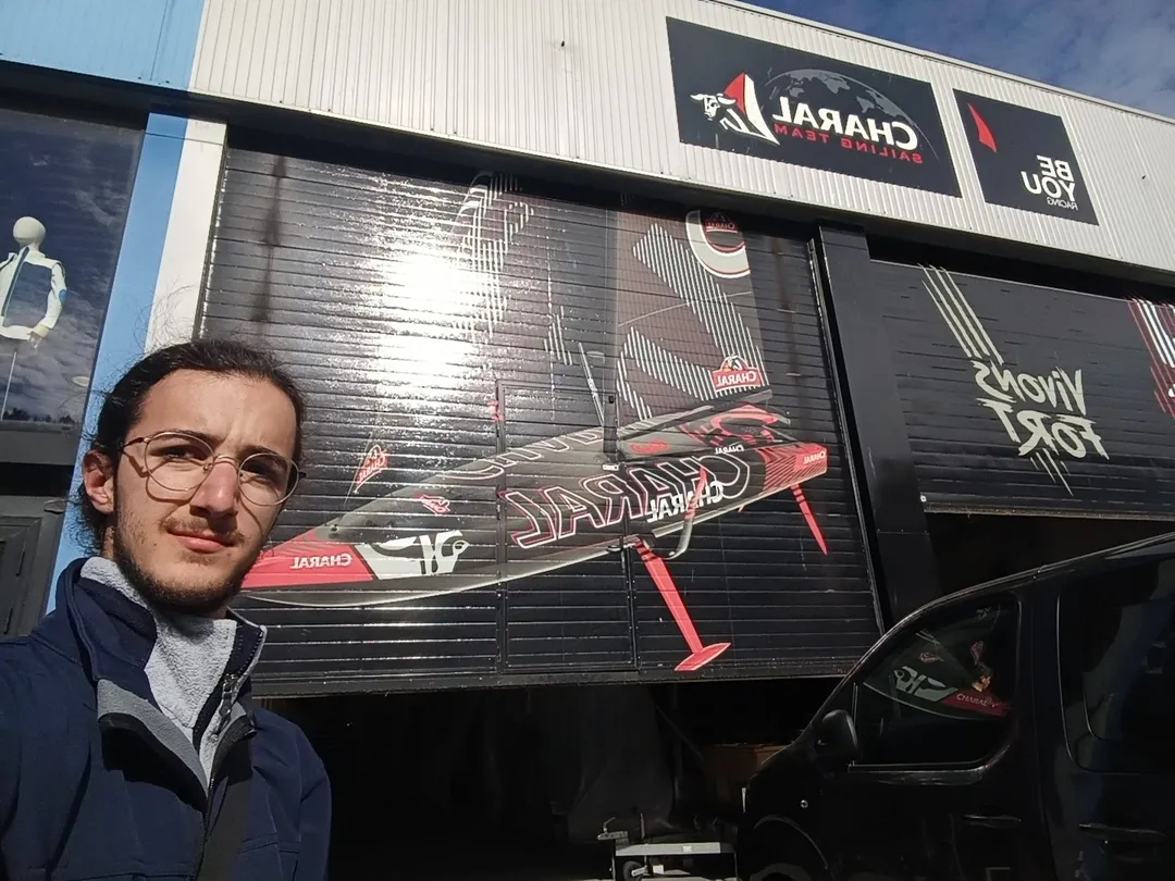 🇨🇵 Pendant mes vacances de Pâques j'ai eu la chance d'être acceuilli par @nicoandrieu_sailing pour un stage de deux semaines au sein du bu